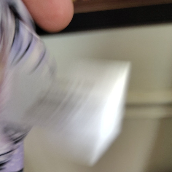 Violet & Claire Purple Flutter Sleeve Graphic Blouse - Picture 4 of 7